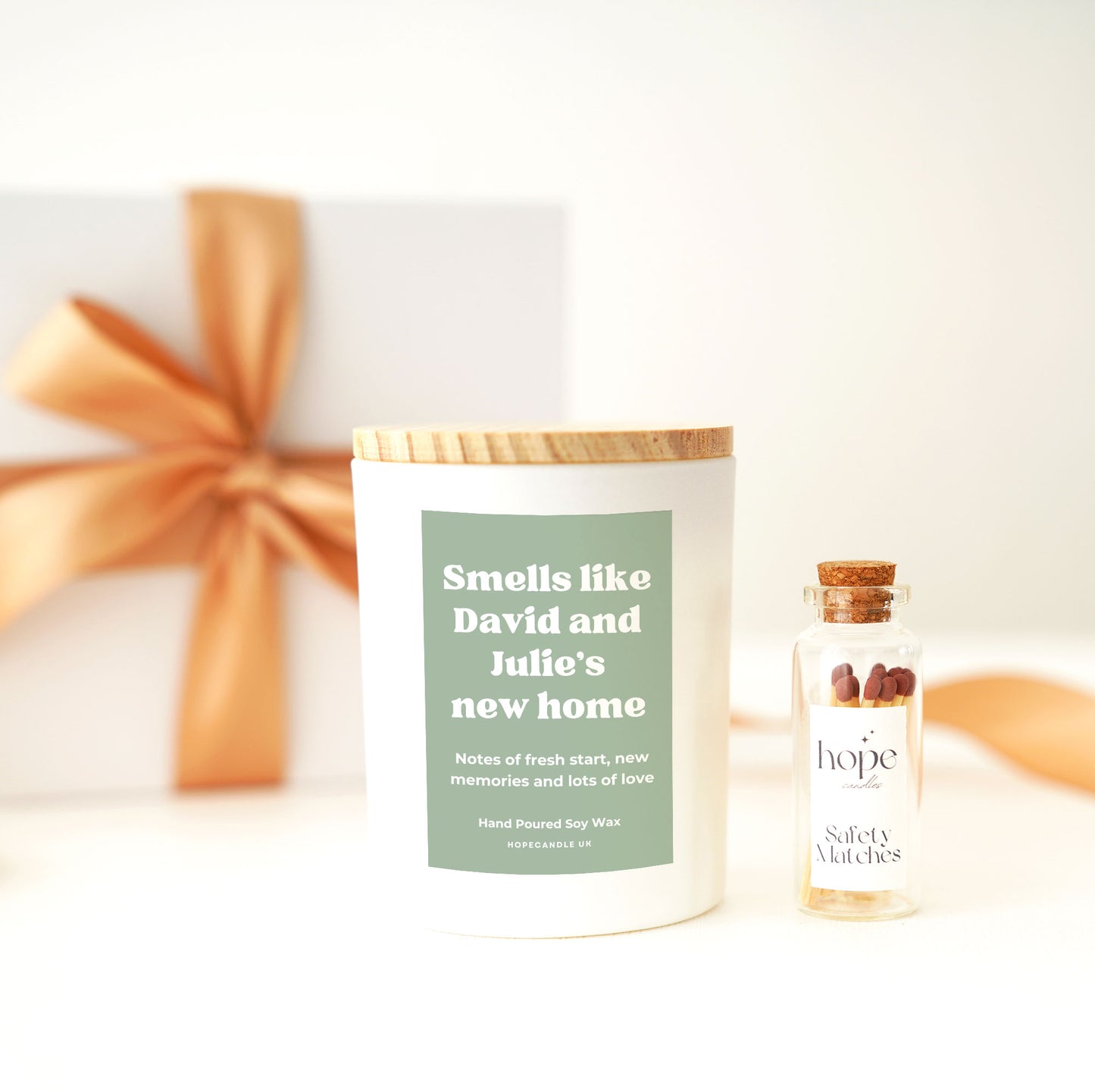 Personalised Housewarming Gift for Couples, First Home Gift with Custom Message