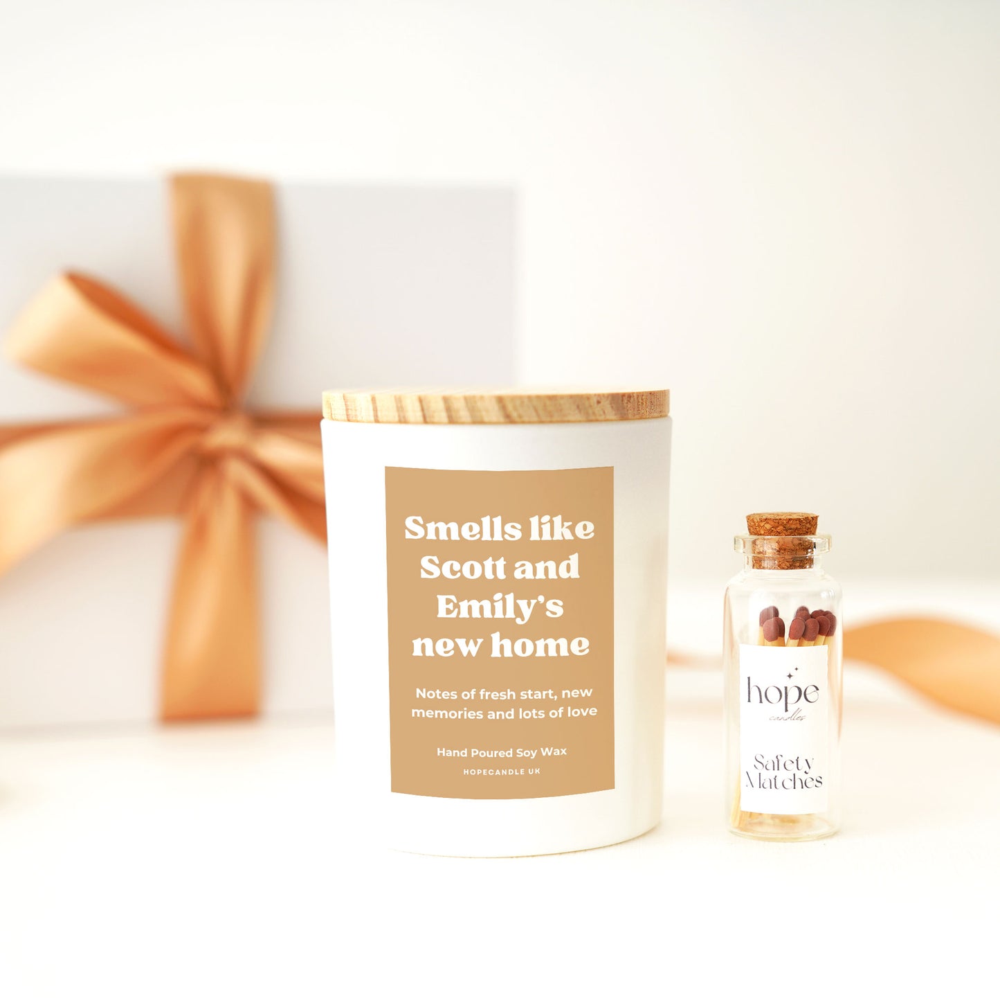 Personalised Housewarming Gift for Couples, First Home Gift with Custom Message