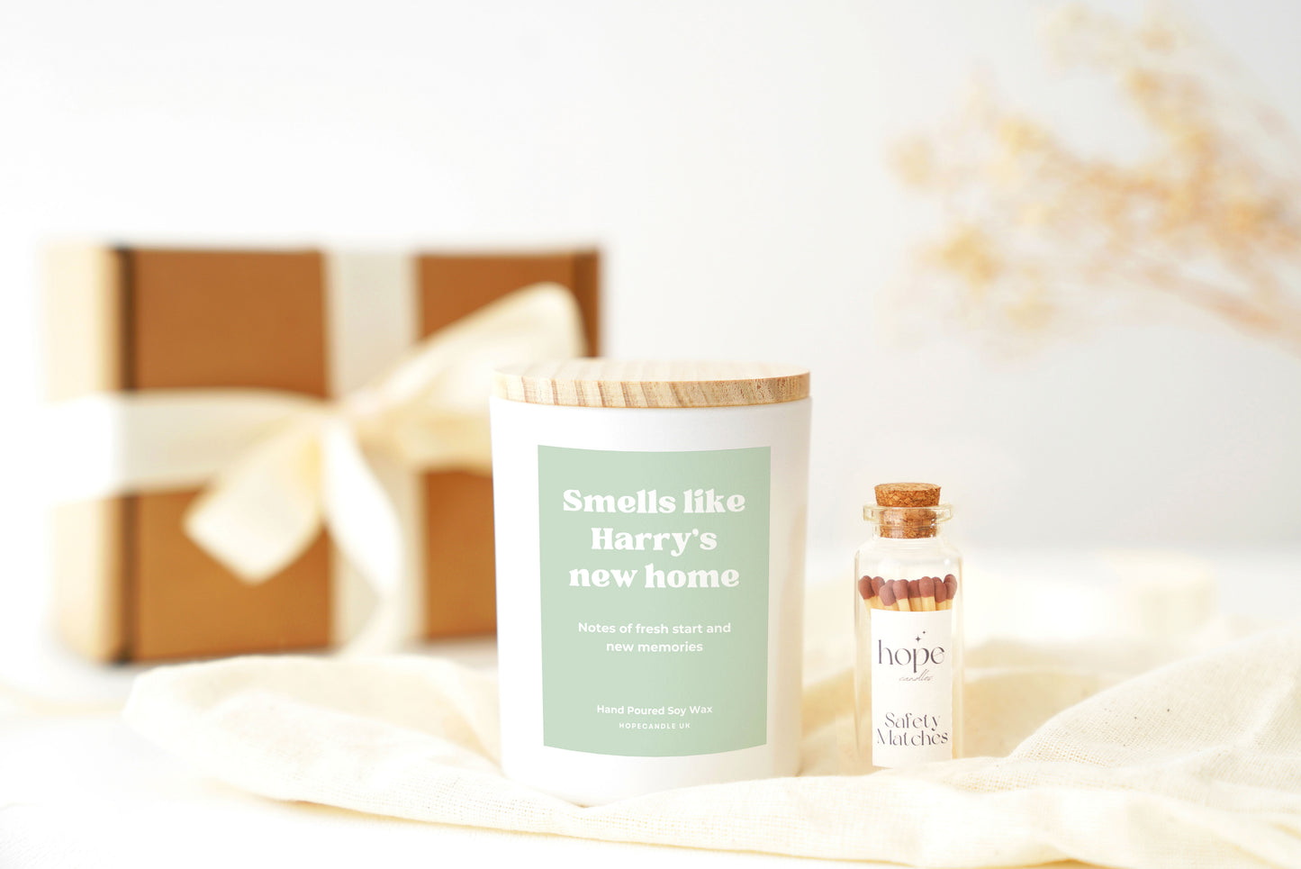 Personalised Housewarming Gift for Couples, First Home Gift with Custom Message