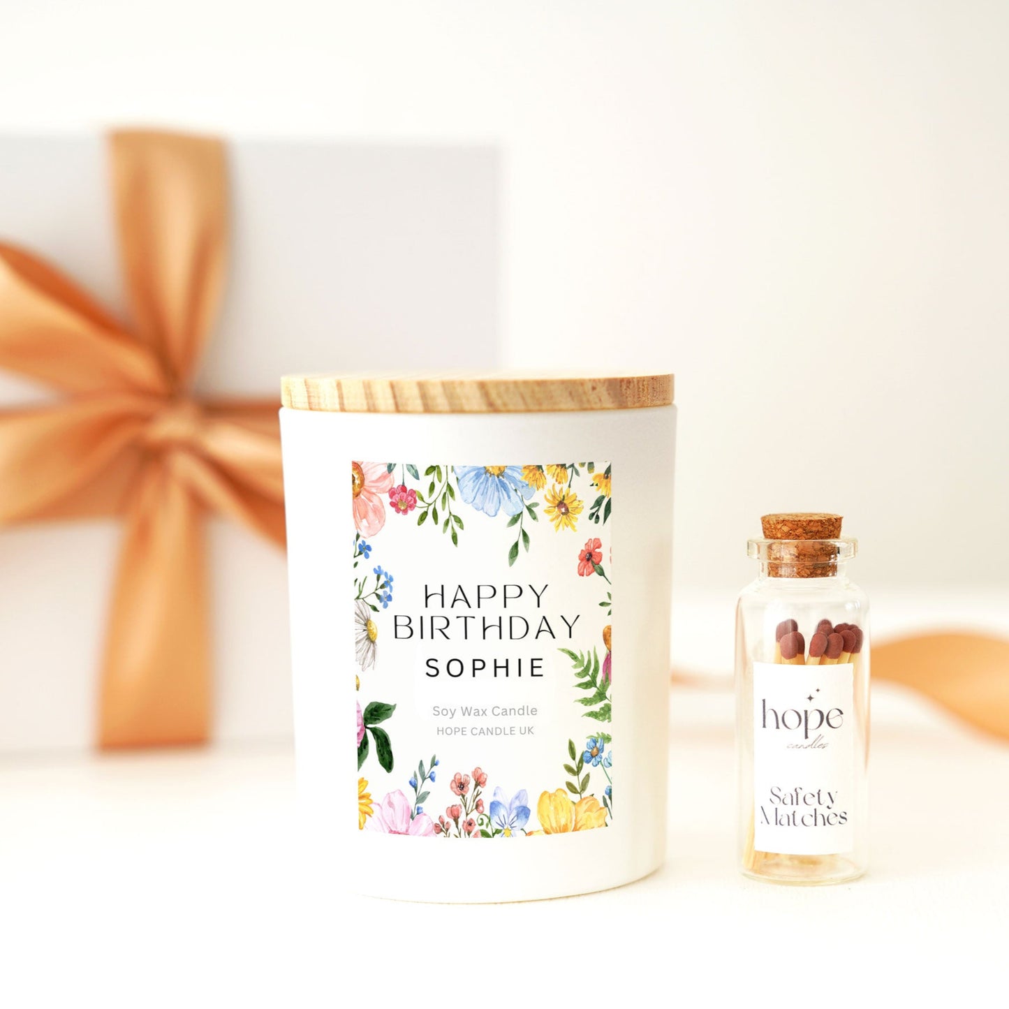 Birthday Gift For Friend, Handmade Soy Candle Gift For Her Birthday