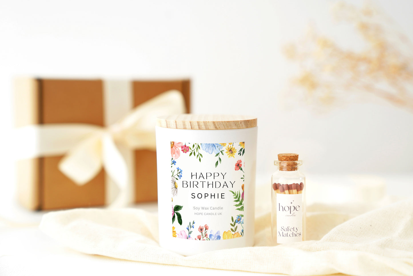 Birthday Gift For Friend, Handmade Soy Candle Gift For Her Birthday