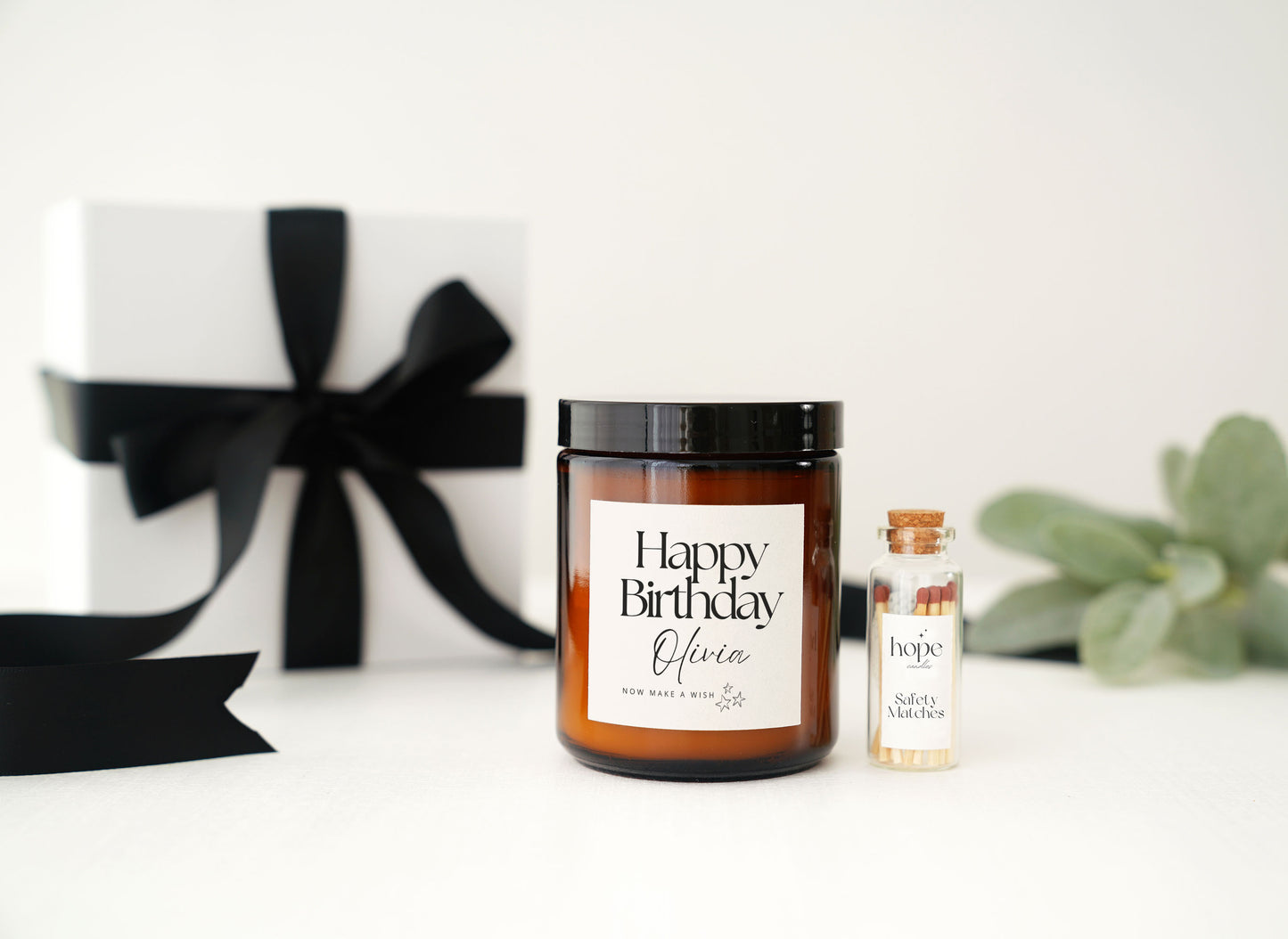 Make a Wish Birthday Candle, Birthday Gift for Her Scented Soy Candle