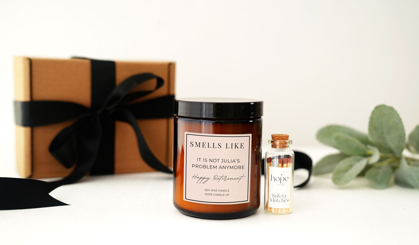 Smells Like It Is Not Your Problem Retirement Candle, Funny Retirement Gift