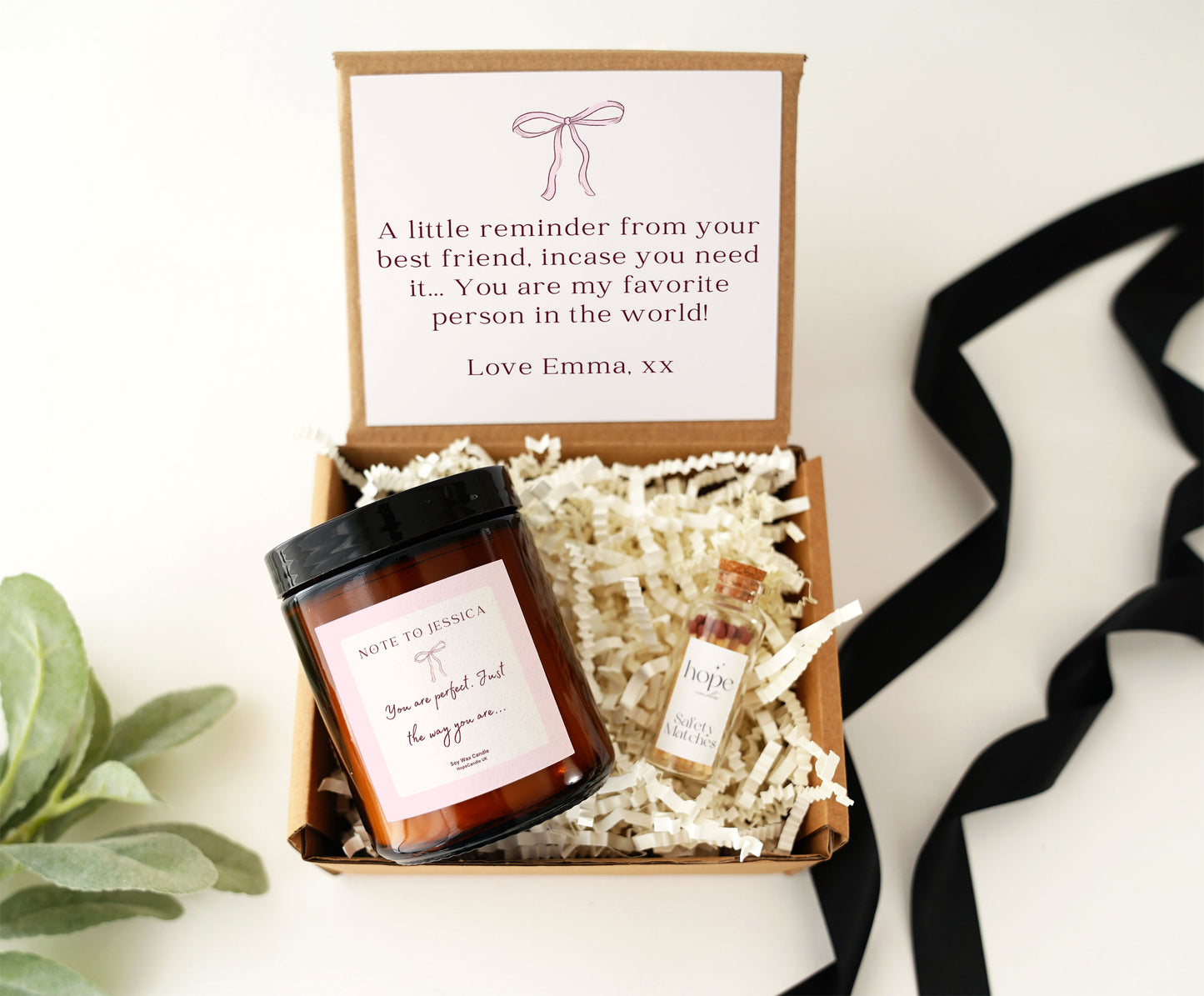 Motivational Gift Friendship Candle, Gift for Best Friend, Positivity Candle for Her