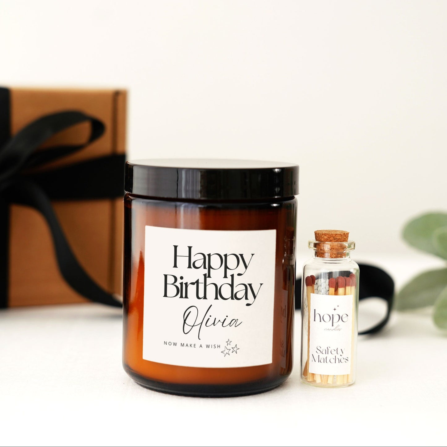 Make a Wish Birthday Candle, Birthday Gift for Her Scented Soy Candle